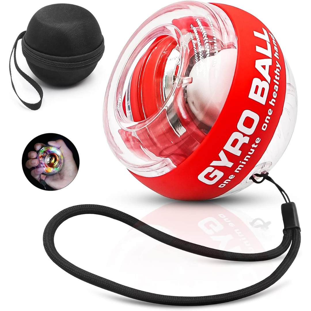 Gyroscopic Wrist Strengthener Ball - Auto Start Forearm Trainer-Red-State of Style