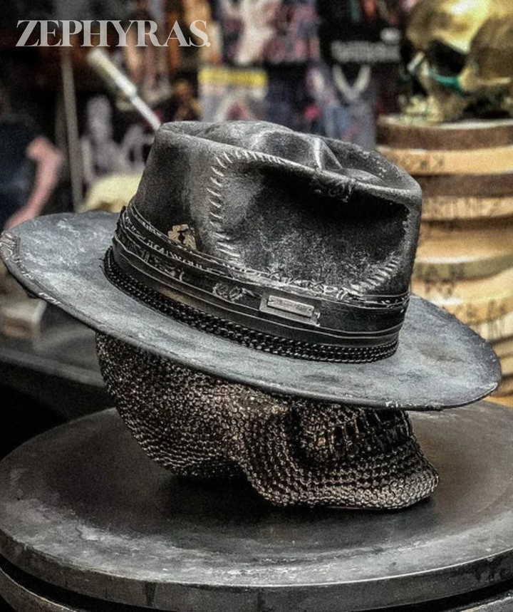 Handmade Skull Hat - Raven-State of Style