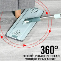 Hands-Free Flat Mop with Bucket - FlexiMop-3 Pads-State of Style
