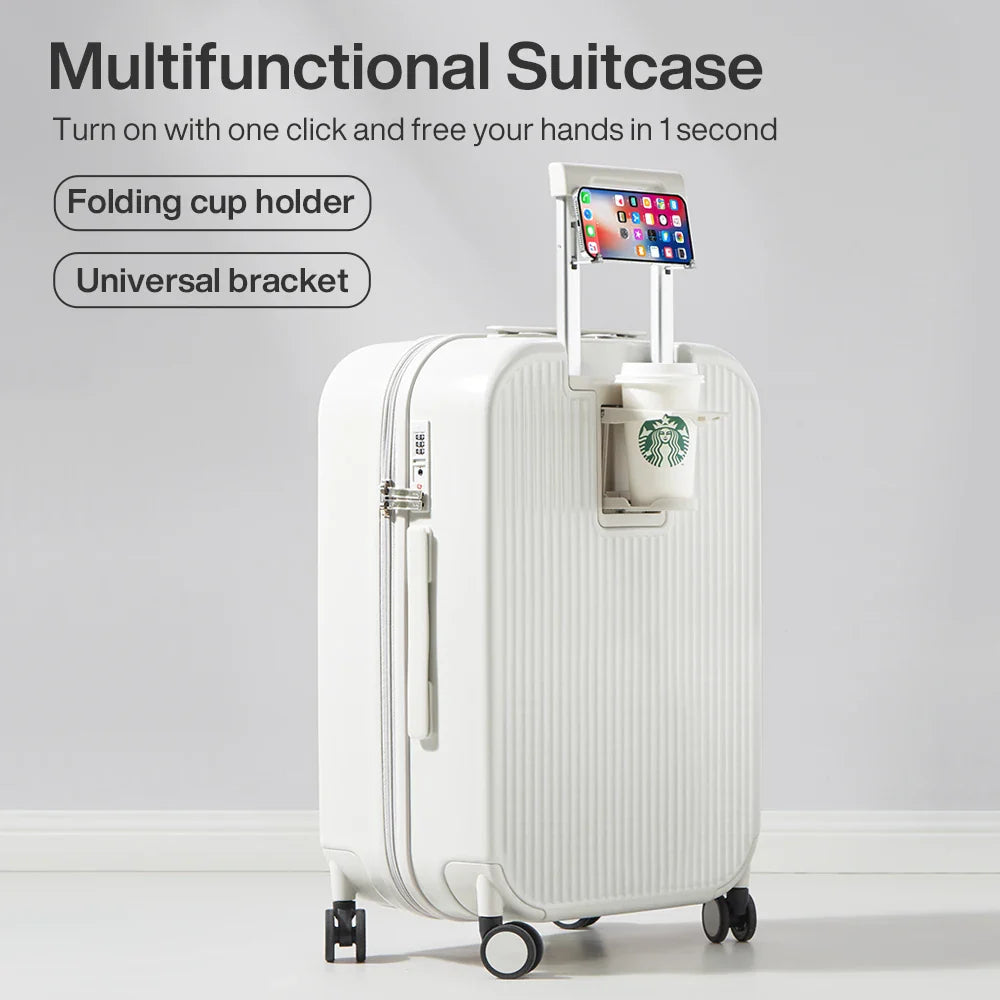 Hard-shell suitcase – Lyon-Black-S (42 L)-State of Style