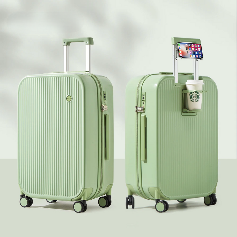 Hard-shell suitcase – Lyon-Light green-S (42 L)-State of Style