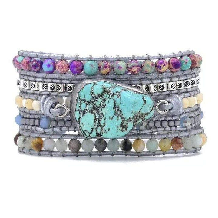 Healing Turquoise Wrap Bracelet - Amara-State of Style