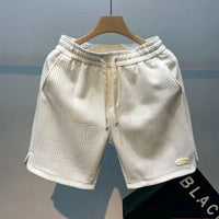 Herringbone men's shorts with Ice-Silk technology – Milo-White-S-State of Style