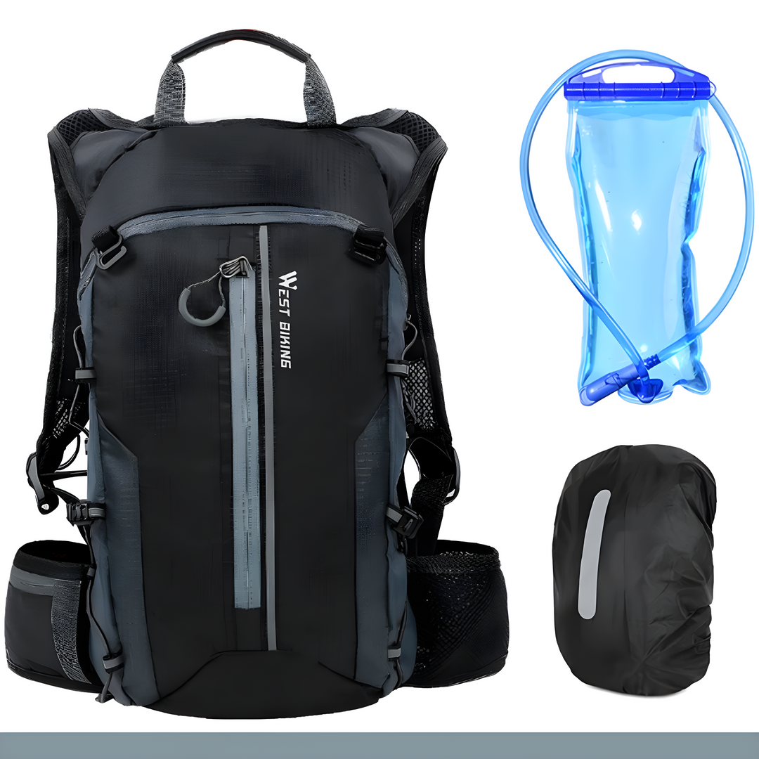 HydroRide Multifunctional Hydration Backpack-Grey-State of Style