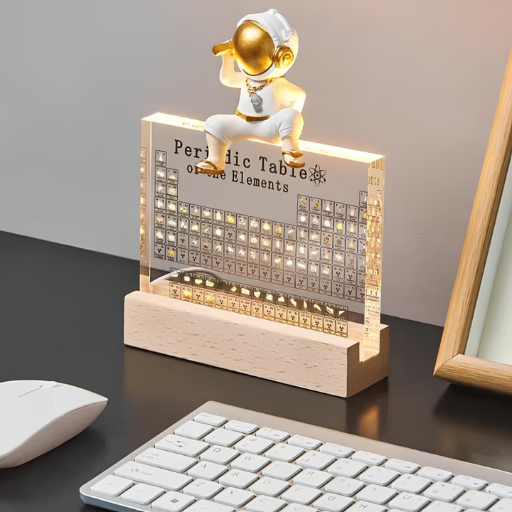 Illuminated Periodic Table with Real Elements - Elementa-State of Style