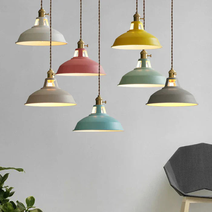 Industrial Retro Pendant Lamp - IronGlow-Grey-State of Style
