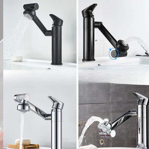 Innovative Bathroom Tap - TwistFlow-Black-State of Style