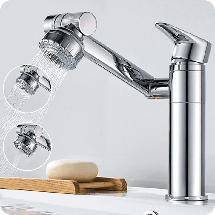 Innovative Bathroom Tap - TwistFlow-Silver-State of Style