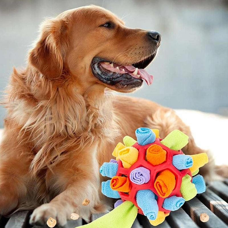 Interactive Dog Toy – SnuffleFun-Red-State of Style