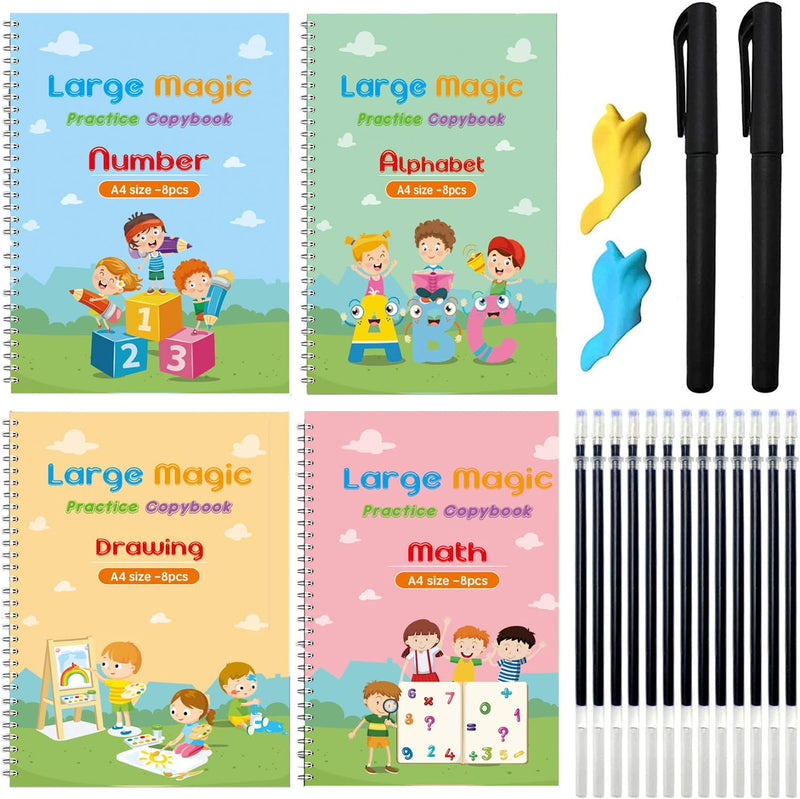 Kids' Notebook - Creative Scribbles-Set of 4-State of Style
