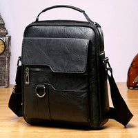 Leather Shoulder Bag - EleganceLuxe-Black-State of Style