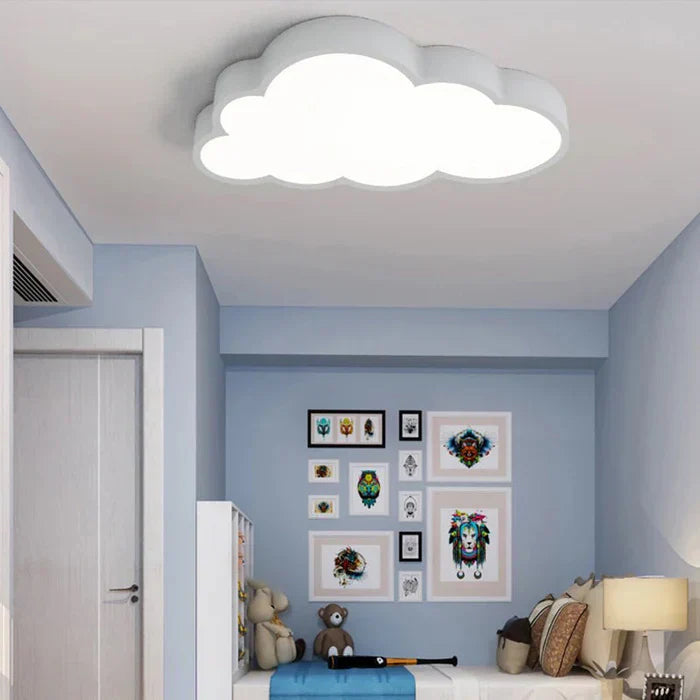 LED Ceiling Light for Children's Rooms - CloudLight-Blue-49 cm-Warm White-State of Style