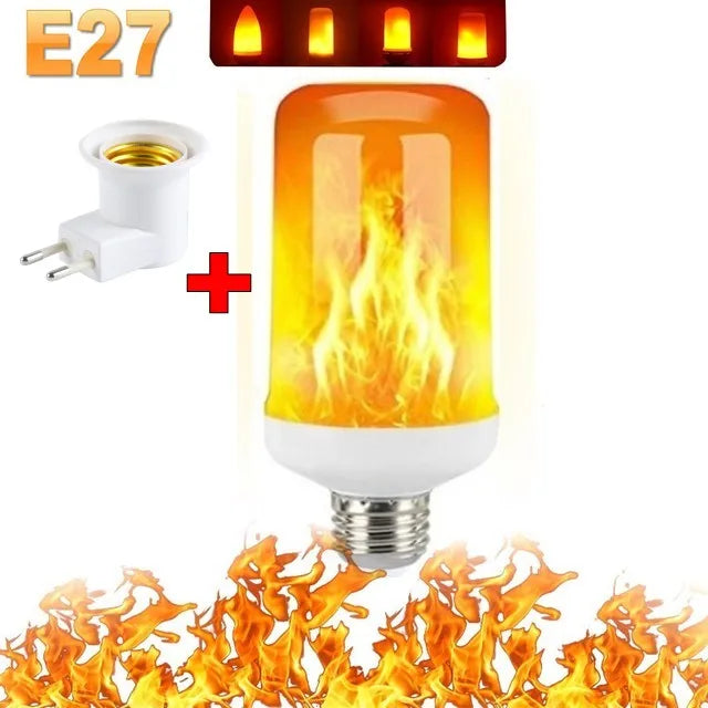 LED FLAME LIGHT PARTY LAMP - 4 MODES SIMULATING FIRE-E14 3Modes A-State of Style