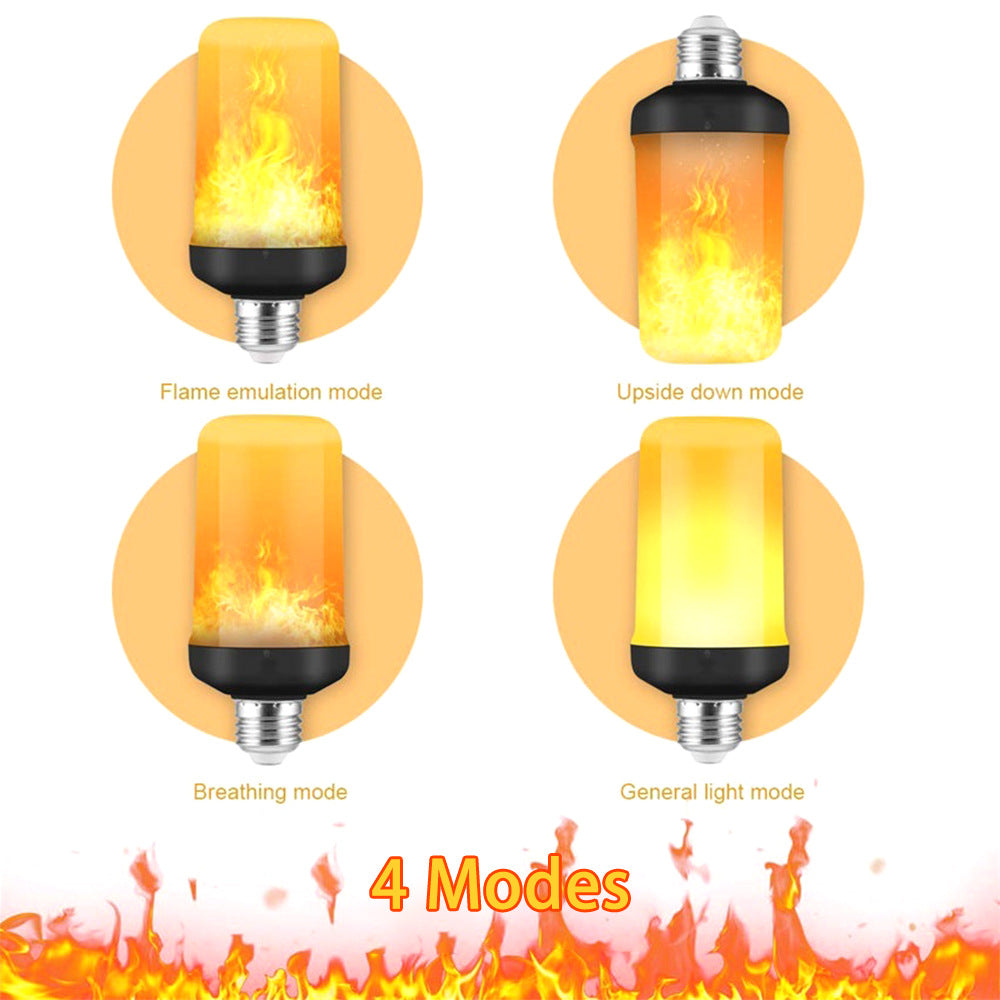 LED FLAME LIGHT PARTY LAMP - 4 MODES SIMULATING FIRE-E14 3Modes A-State of Style