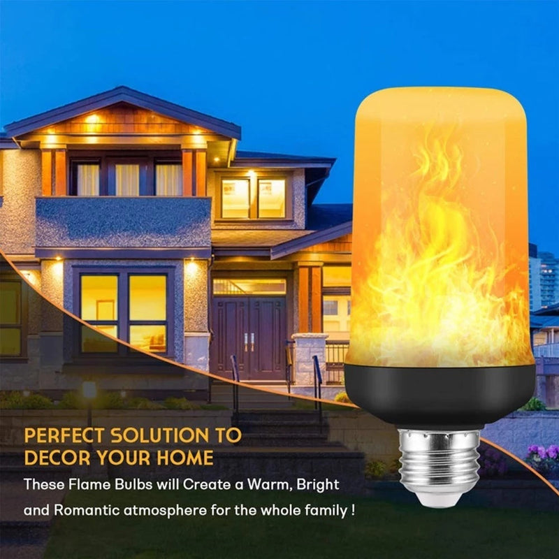 LED FLAME LIGHT PARTY LAMP - 4 MODES SIMULATING FIRE-E14 3Modes A-State of Style