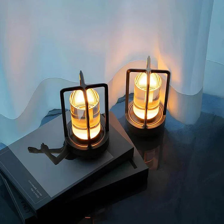 Luxe Crystal Table Lamp - LumiCrystal-Black-State of Style