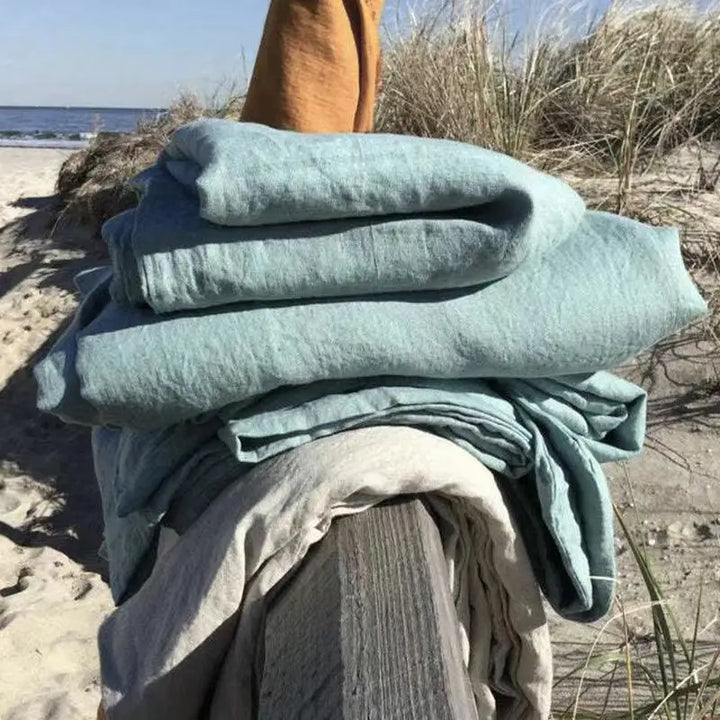 Luxe Linen Bedding - BreezyLuxe-150x230cm-Dark Grey-State of Style