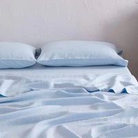 Luxe Linen Bedding - BreezyLuxe-150x230cm-Sky Blue-State of Style