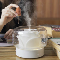 Luxury Aroma Diffuser with LED lighting - AromaGlow-White-Iceberg-State of Style