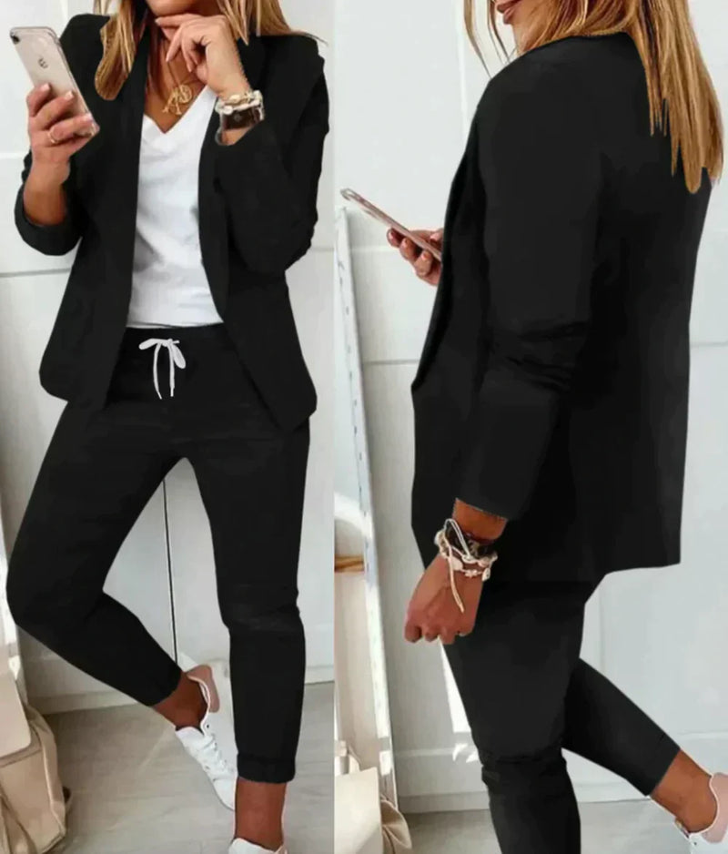 Luxury Ladies Suit - Celeste-Black-S-State of Style