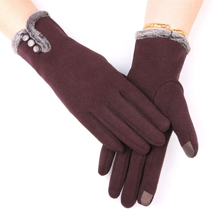 Luxury Touchscreen Gloves - Elise-Purple A-State of Style