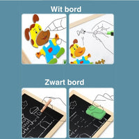 Magnetic Double-Sided Chalkboard Set - MiniArt Studio-Option A-State of Style