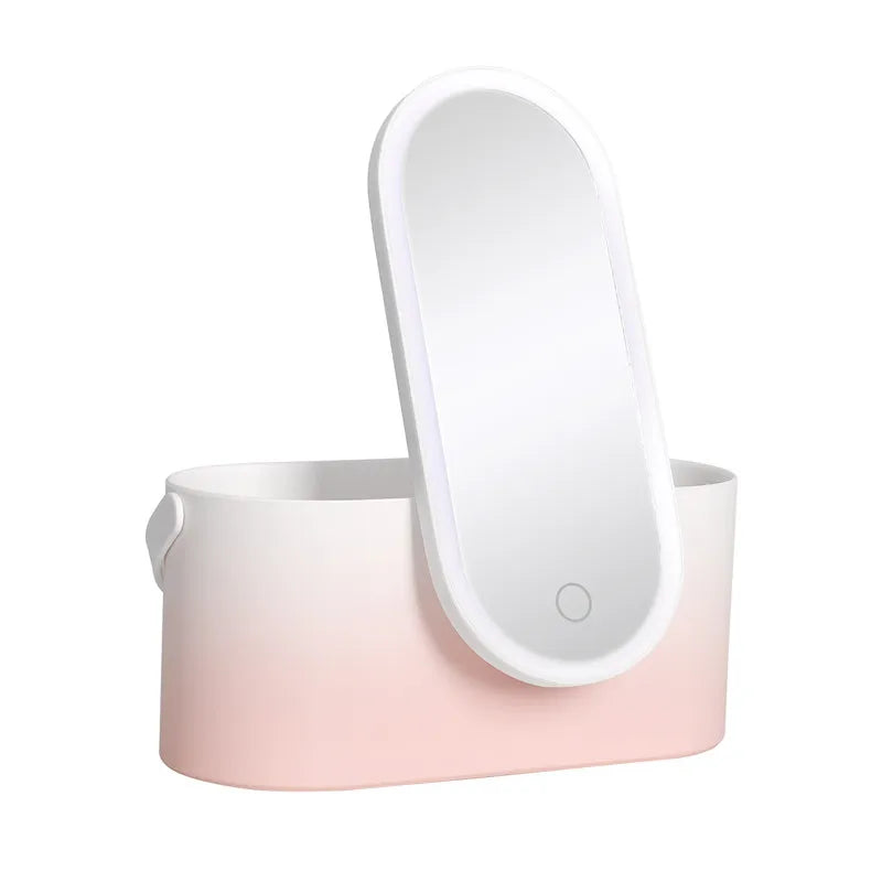 Make-up Case with LED Mirror - Lumivault-Gradient-State of Style