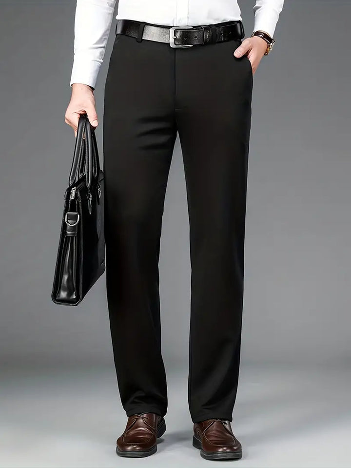 Men's Stretch Trousers - ExecFlex-Black-XS-State of Style