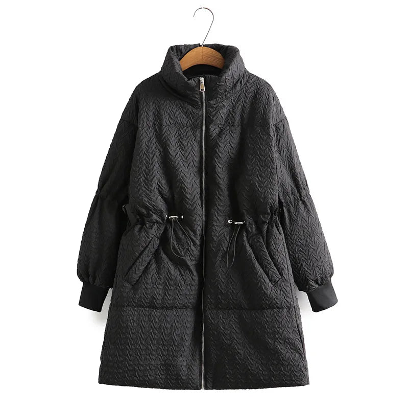 Mid-Length Winter Coat | Oversized Warmth-BLACK-XL-State of Style