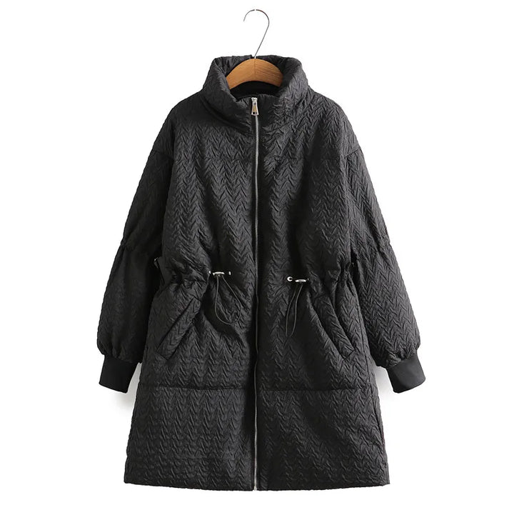 Mid-Length Winter Coat | Oversized Warmth-BLACK-XL-State of Style