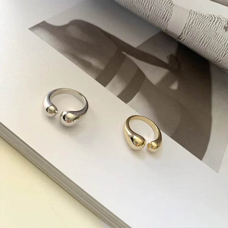 Minimalist Adjustable Ring – Elise-Gold-State of Style
