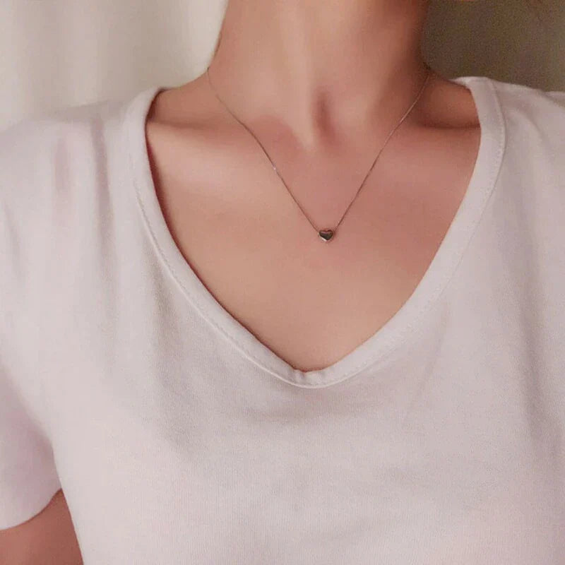 Minimalist Smooth Heart Necklace-State of Style