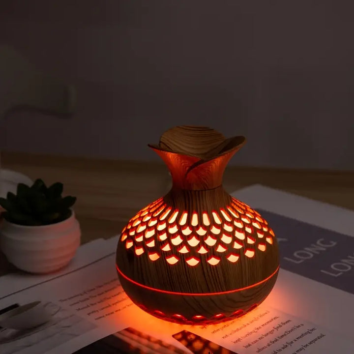 Modern and Stylish Aroma Diffuser - AromaBloom-Brown-State of Style