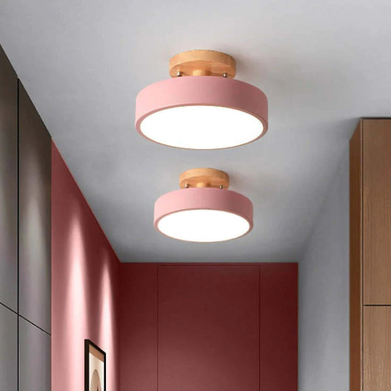 Modern LED Ceiling Light - LunaLux-Pink-State of Style