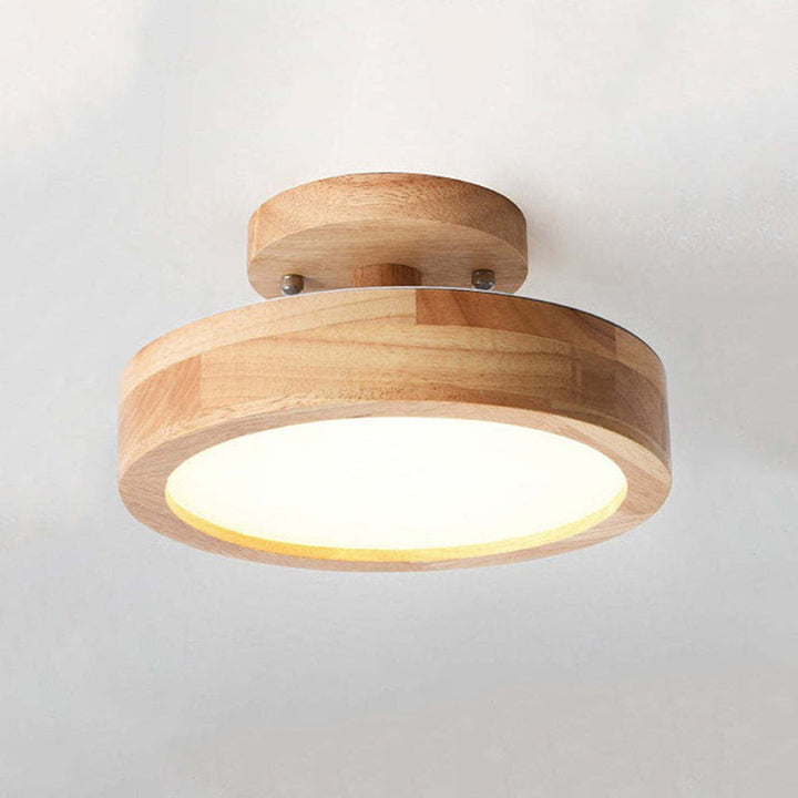 Modern LED Ceiling Light - LunaLux-Wood-State of Style
