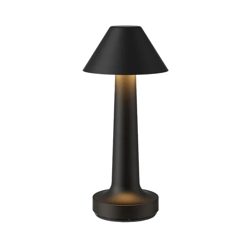 Modern Table Lamp - SleekGlow-Black/Cone-State of Style