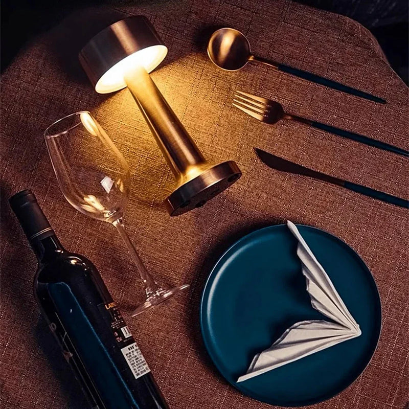 Modern Table Lamp - SleekGlow-Gold/Cylinder-State of Style