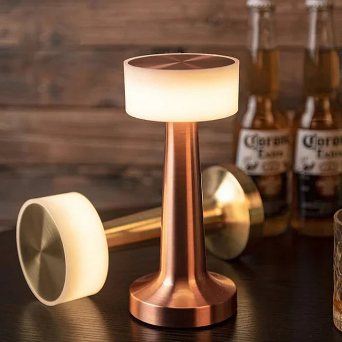 Modern Table Lamp - SleekGlow-Gold/Cylinder-State of Style