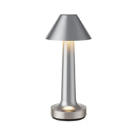 Modern Table Lamp - SleekGlow-Silver/Cone-State of Style