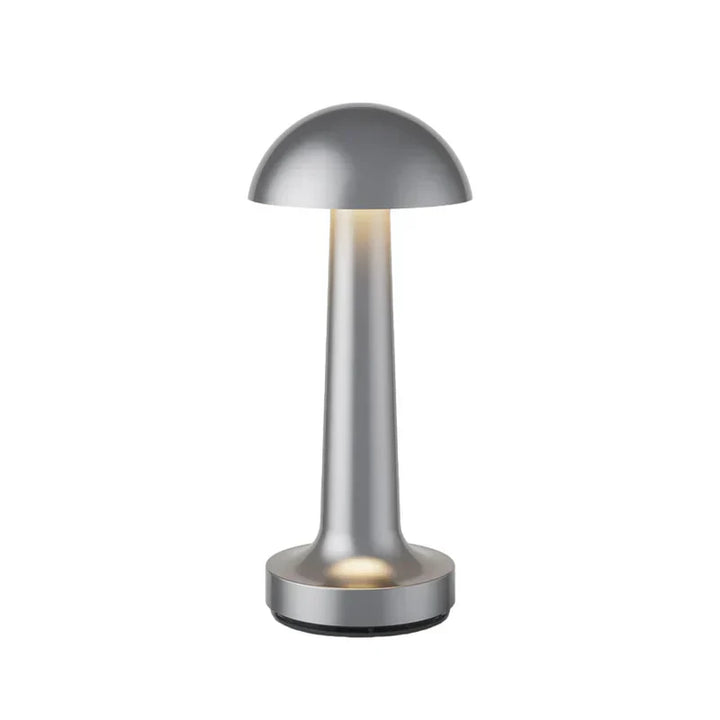 Modern Table Lamp - SleekGlow-Silver/Round-State of Style