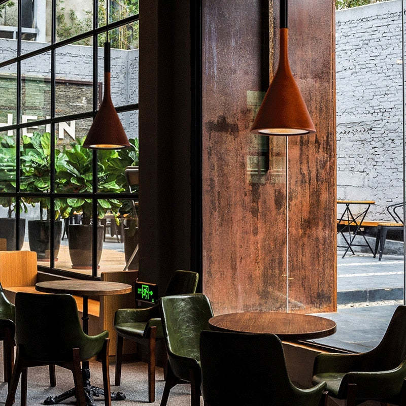 Modern Triangular Pendant Light - Trionda-Red-State of Style