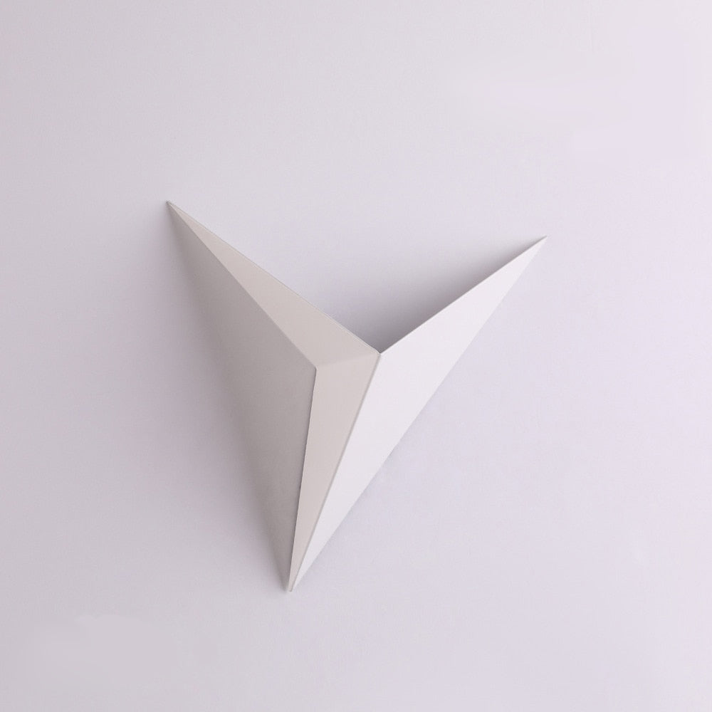 Modern Triangular Wall Lamp - TrigoLux-White-Cool White-State of Style