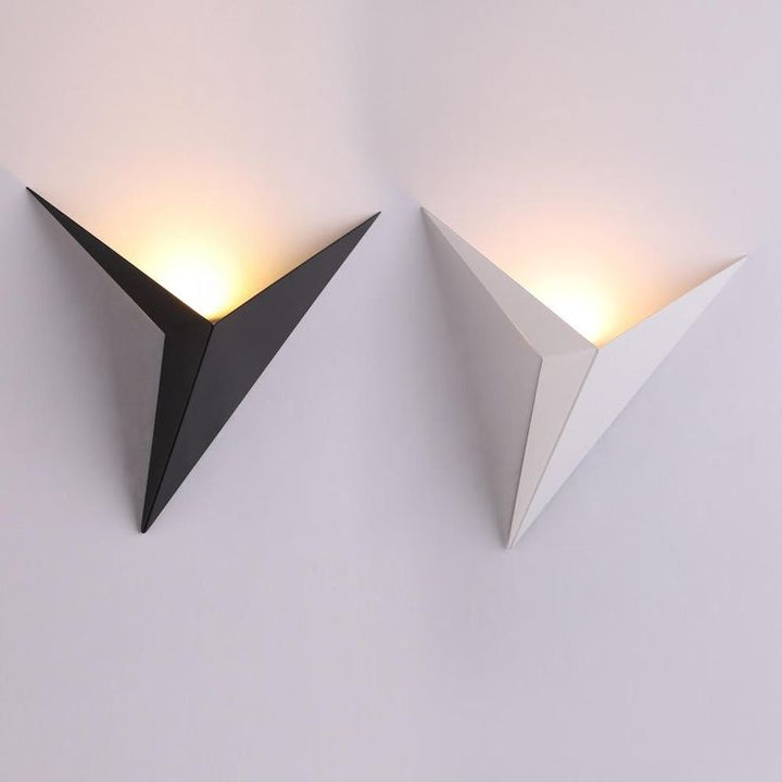 Modern Triangular Wall Lamp - TrigoLux-White-Warm White-State of Style