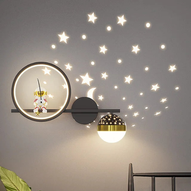 Modern Wall Lamp for Children's Rooms - TinyGlow-White Right-Three Colours-State of Style