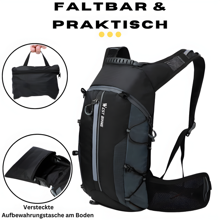 Multifunctional Hydration Backpack - HydroRide-Grey-State of Style