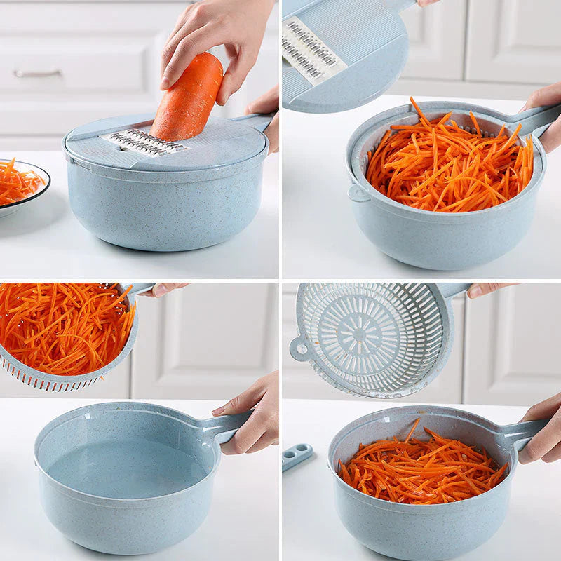 Multifunctional Vegetable Cutter - SliceMaster-Blue-State of Style