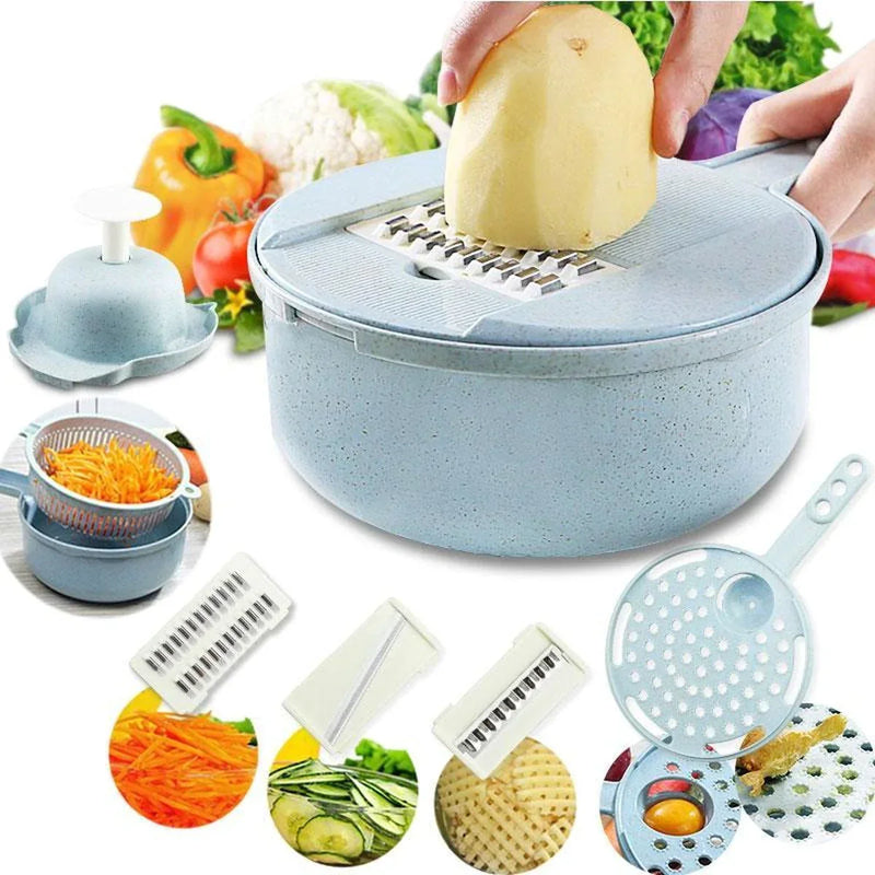 Multifunctional Vegetable Cutter - SliceMaster-Blue-State of Style