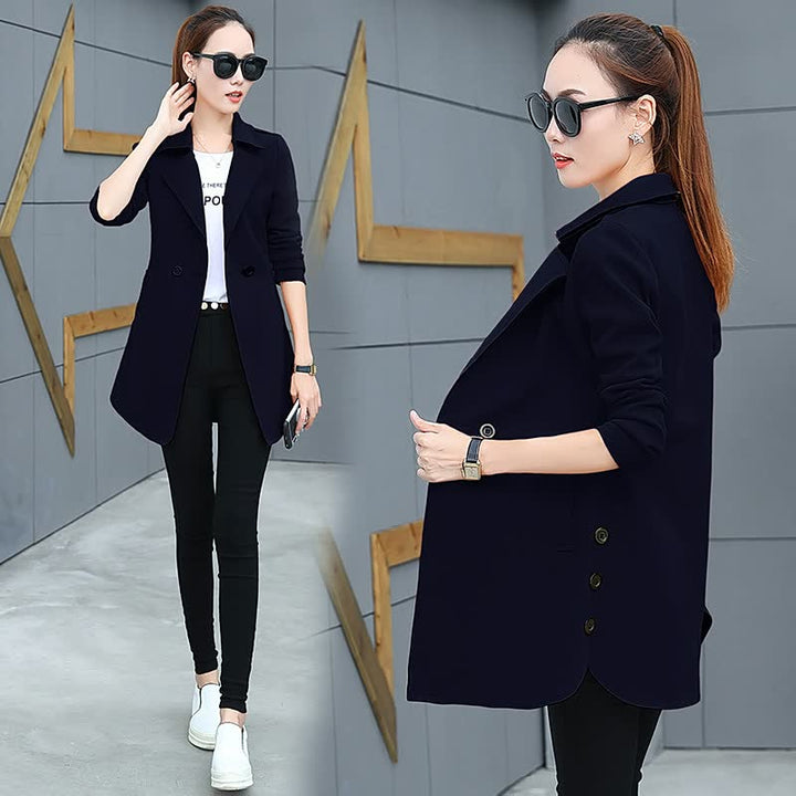 NiceBlazer – Elegant & Versatile Women's Blazer-Blue-S-State of Style