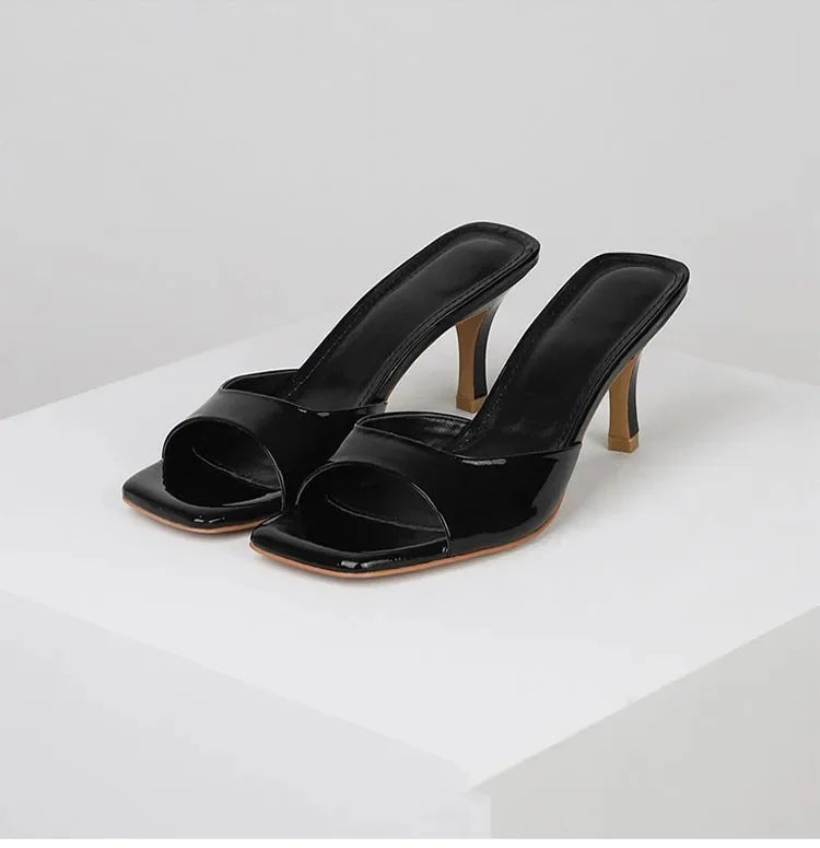 Open back mules for women – Mirella-Black-3-State of Style