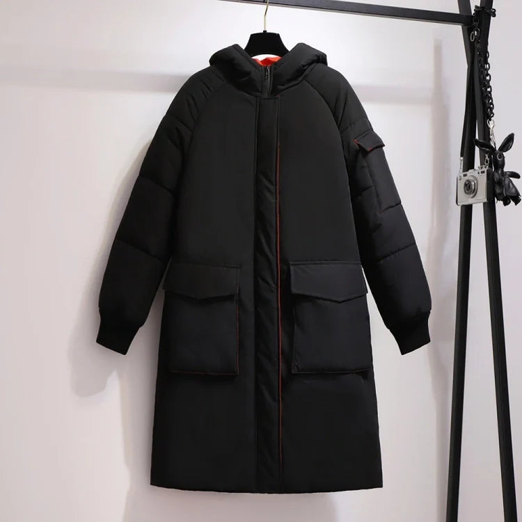 Oversized Long Padded Jacket | Comfortable & Stylish Outerwear-BLACK-3XL-State of Style